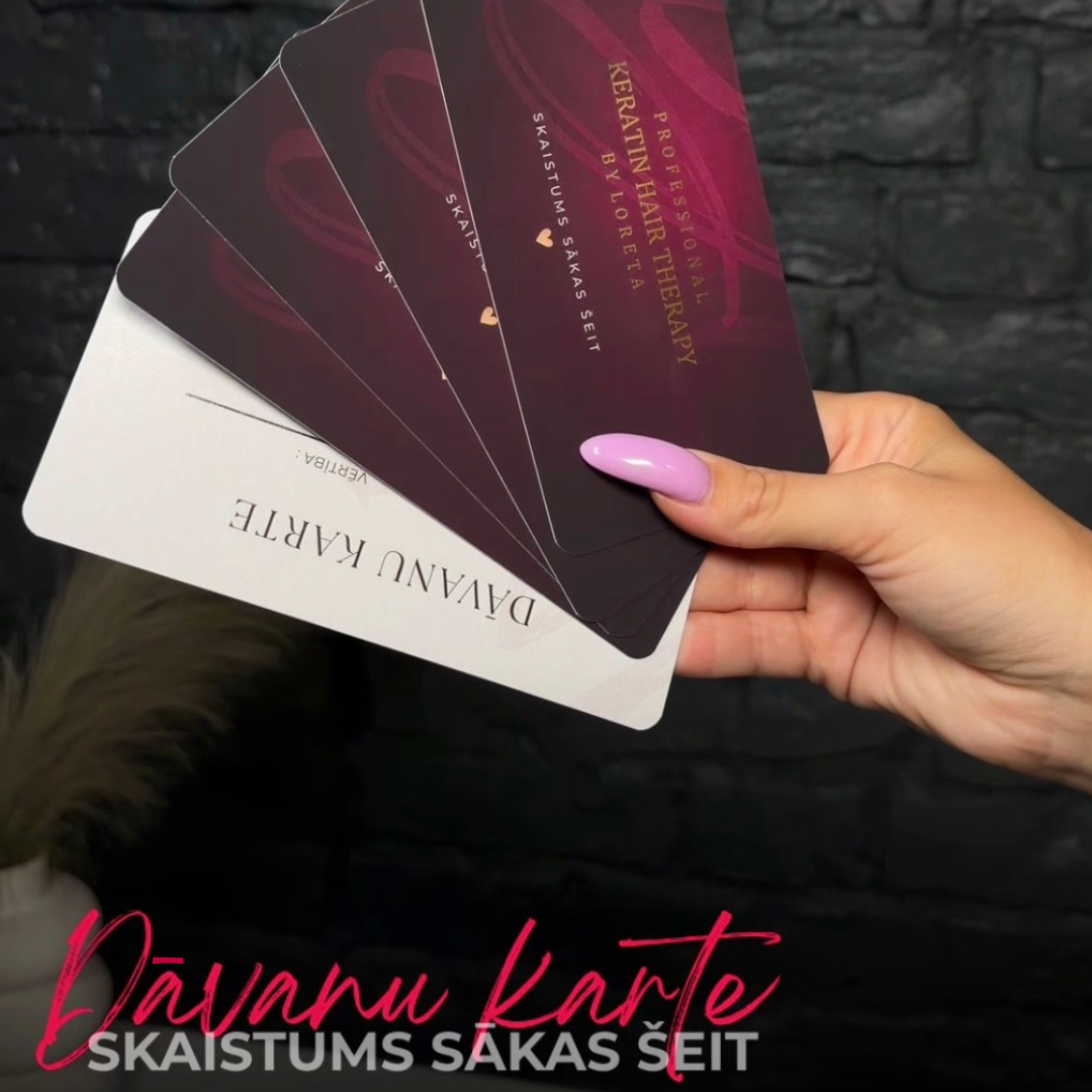 JAUNUMS! Keratin Hair Therapy fiziskā dāvanu karte