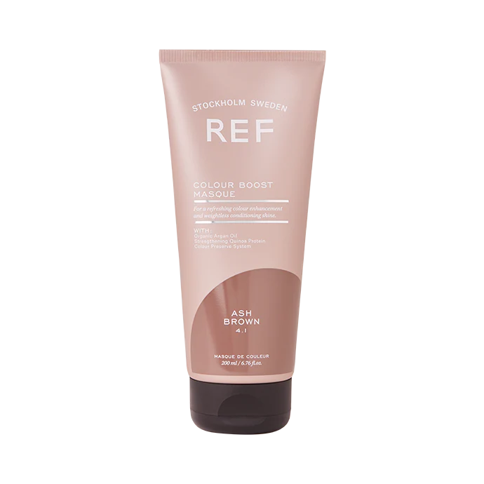 COLOUR BOOST ASH BROWN - TONING HAIR MASK COOL BROWN TONES, REF STOCKHOLM