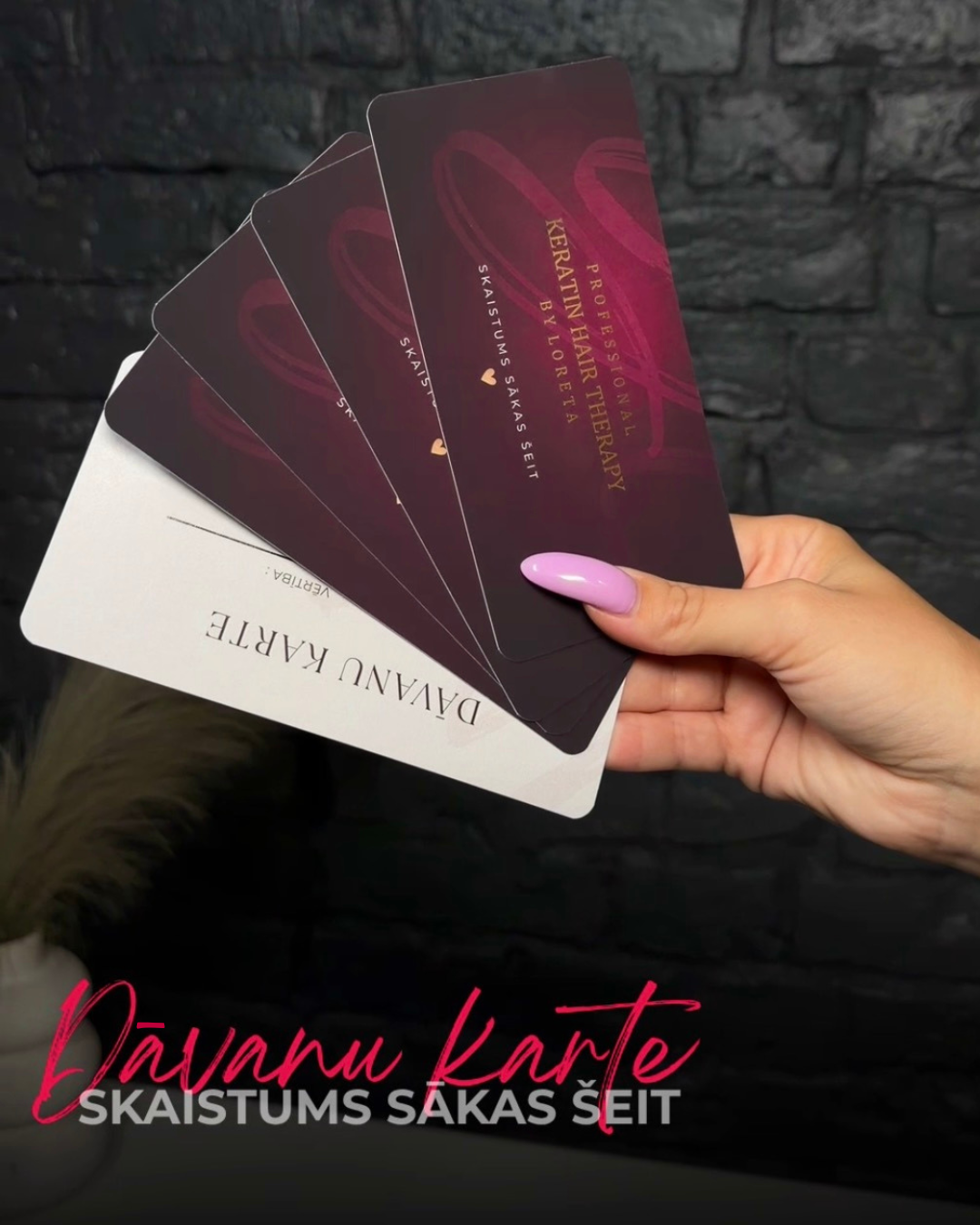 JAUNUMS! Keratin Hair Therapy fiziskā dāvanu karte