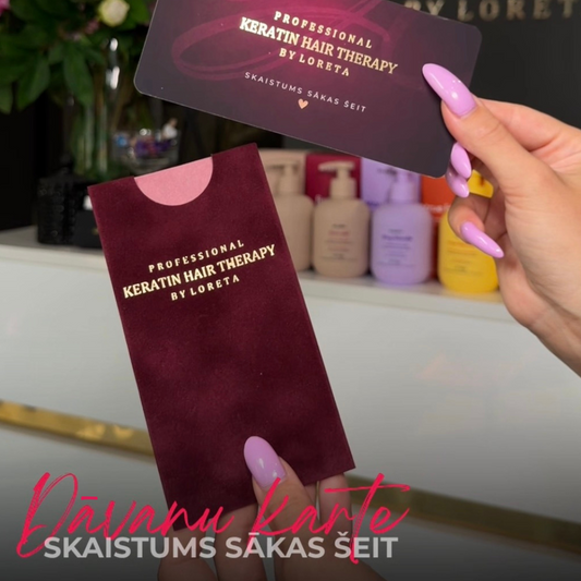 JAUNUMS! Keratin Hair Therapy fiziskā dāvanu karte